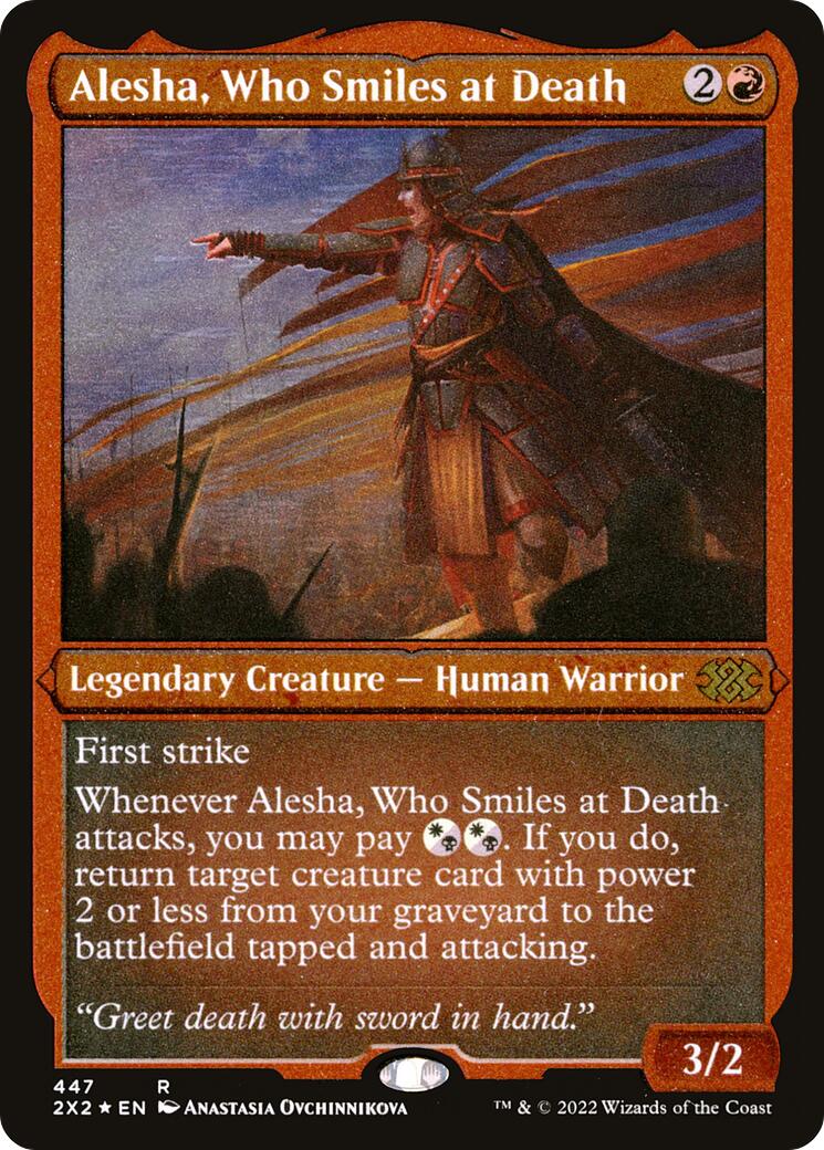 Alesha, Who Smiles at Death (Foil Etched)
