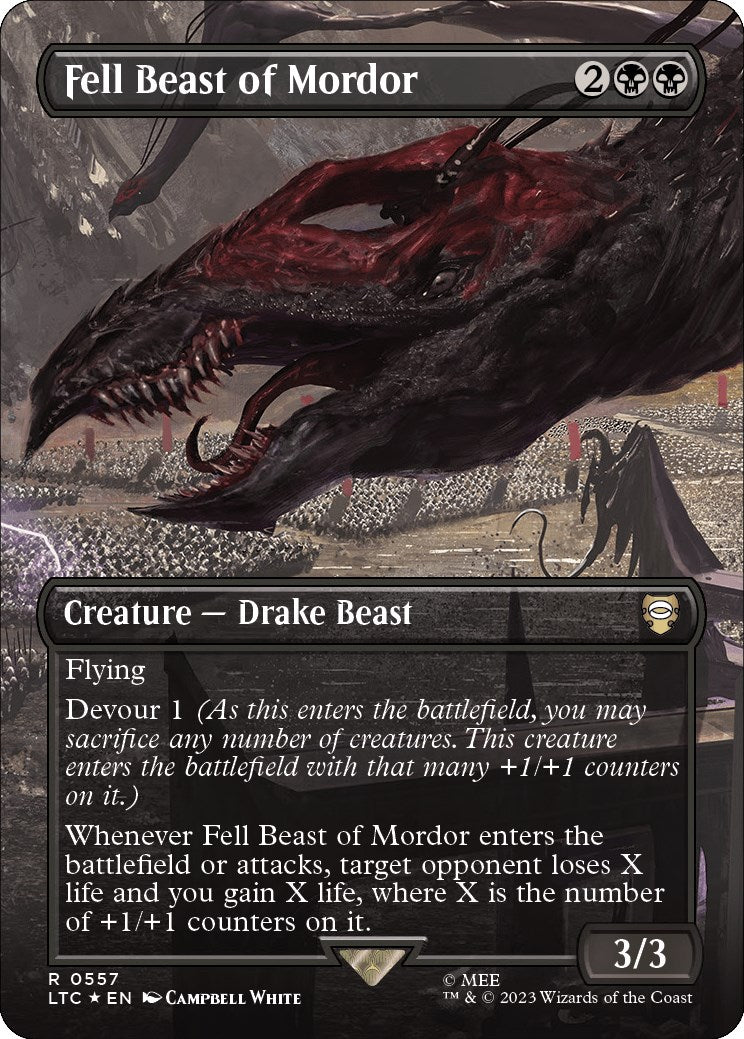 Fell Beast of Mordor (Borderless) (Surge Foil)