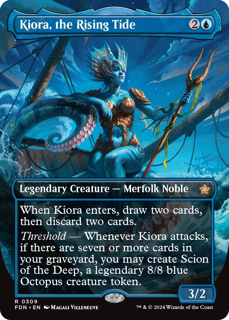 Kiora, the Rising Tide (Borderless)