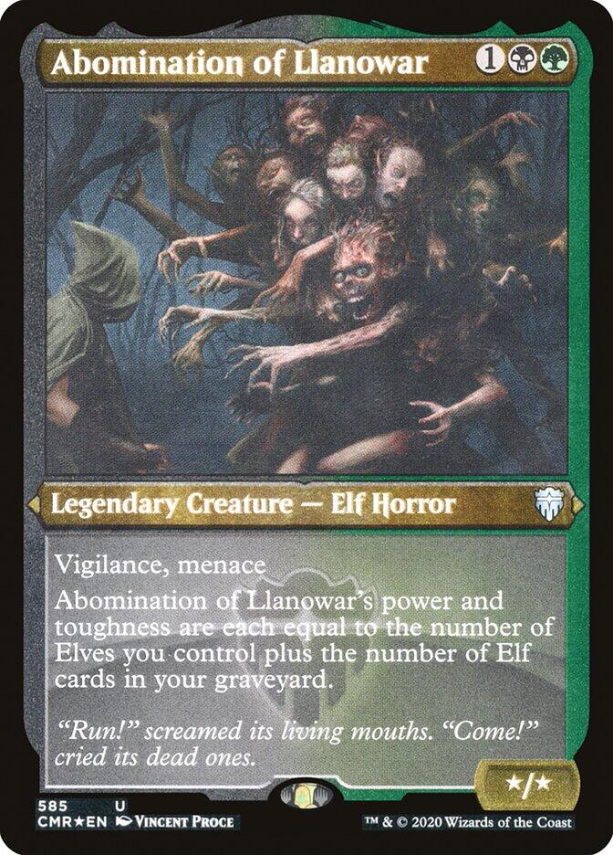 Abomination of Llanowar (Foil Etched)
