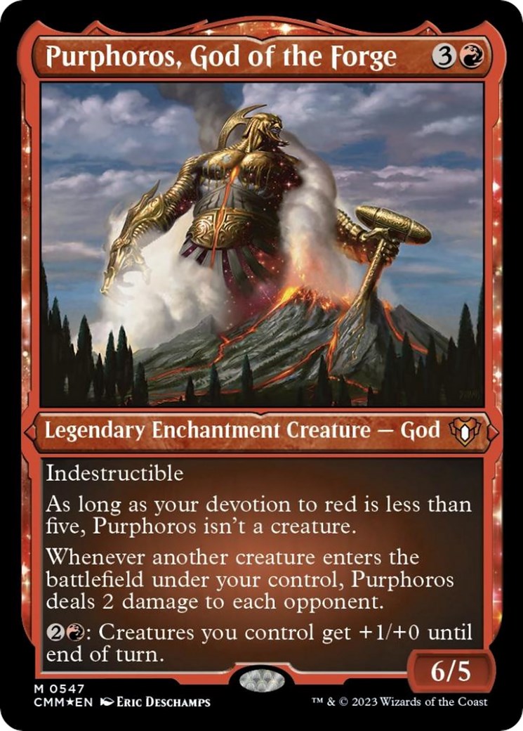 Purphoros, God of the Forge (Foil Etched)