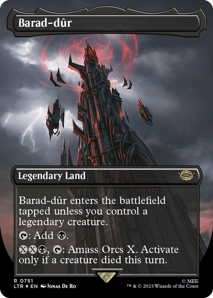 Barad-dur (0751) (Borderless) (Surge Foil)