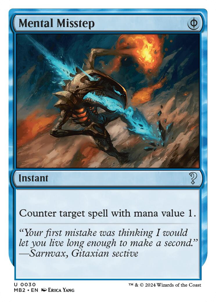 Mental Misstep (White Border)
