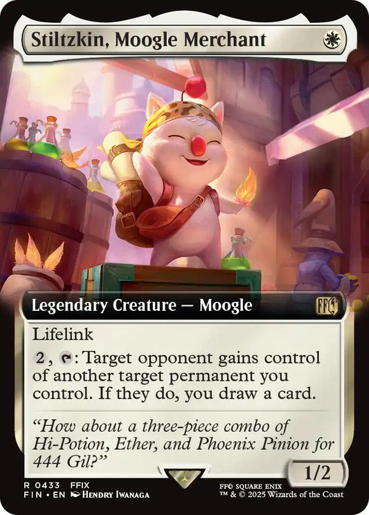 Stiltzkin, Moogle Merchant (Extended Art)