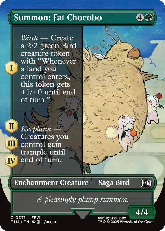 Summon: Fat Chocobo (Borderless)